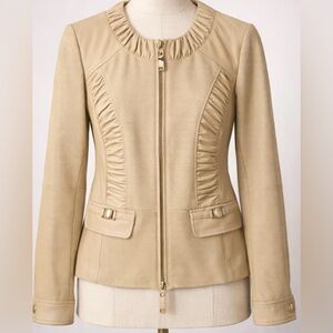 Luisa Spagnoli Beige Textured Blazer NWT
